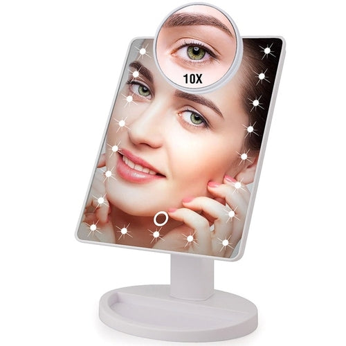 22 LED Lights Touch Screen Makeup Mirror plus 10x part